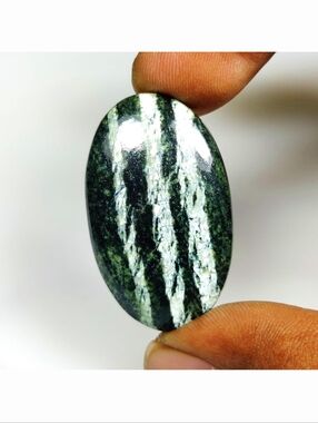 38.00 Ct Natural Green Swiss Opal Oval Cab